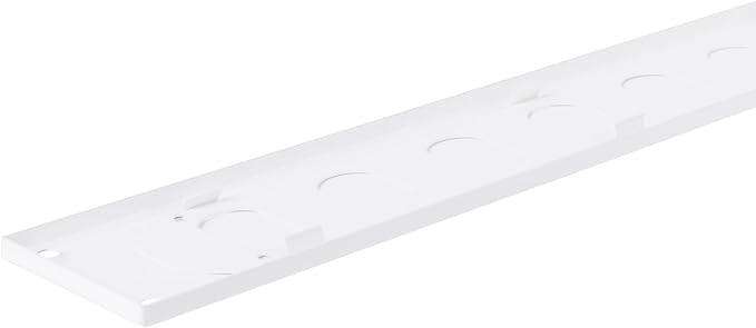 Vent Systems 16" x 2" Inch (Outer Dimensions) Metal Air Vent Grille - White Adjustable Register Vent Cover - Open/Close Air Supply Intake Wall Vent - Heating/Cooling Ceiling Grille for House, Garage