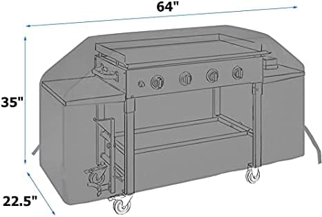 ZBXFCSH Outdoor Grill Griddle Cover fits for 1528 Blackstone 36 inch 4 Burner Griddle, Heavy Duty Flat Top Griddle Station Cover with Waterproof Sealed Seams, Durable FadeStop Material