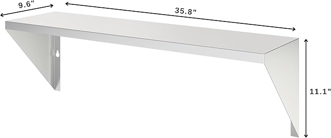 KoolMore 36 in. Front Shelf for Commercial Outdoor BBQ Grill in Stainless-Steel (KM-CG-FS36)