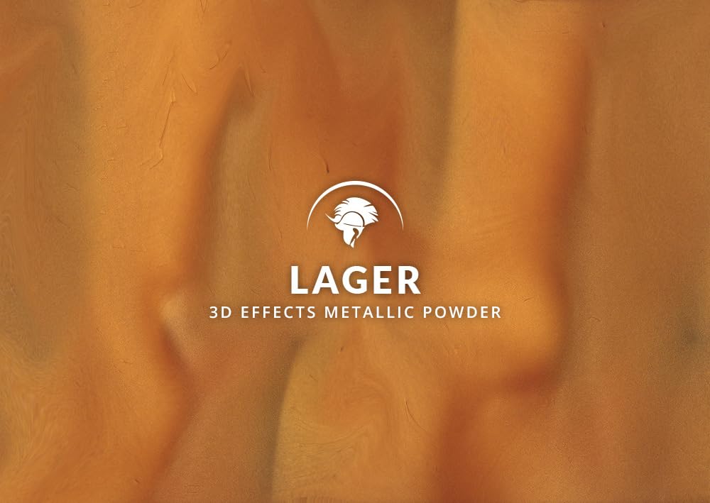 Spartan Epoxies Metallic Pigment Powder for Epoxy - 30 Unique Colors, 4oz for 1 Gallon and 12oz for 3 Gallons of Clear Epoxy, Made in the USA (Lager, 4oz (45 Grams))