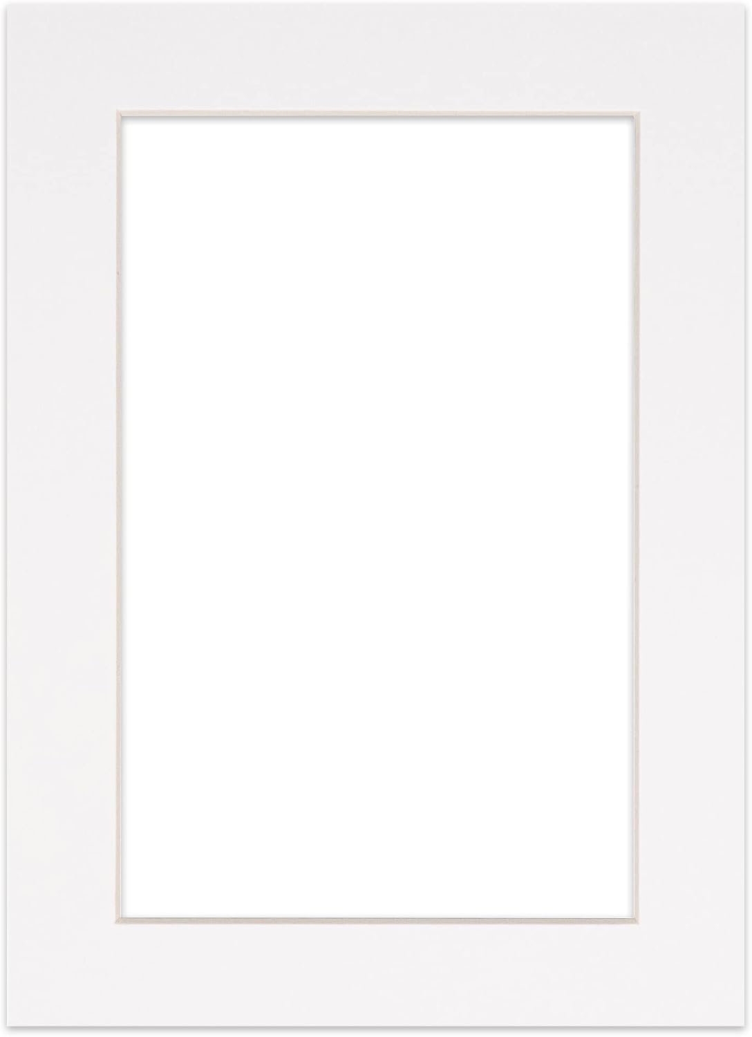 5.5x8.5 Mat for 8.5x11 Frame - Precut Mat Board Acid-Free White 5.5x8.5 Photo Matte for a 8.5x11 Picture Frame, Premium Matboard for Family Photos, Show Kits, Art, Picture Framing, Pack of 100 Mats
