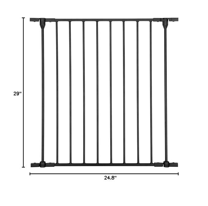 Bonnlo Tall Gate One-Panel Extension, Black