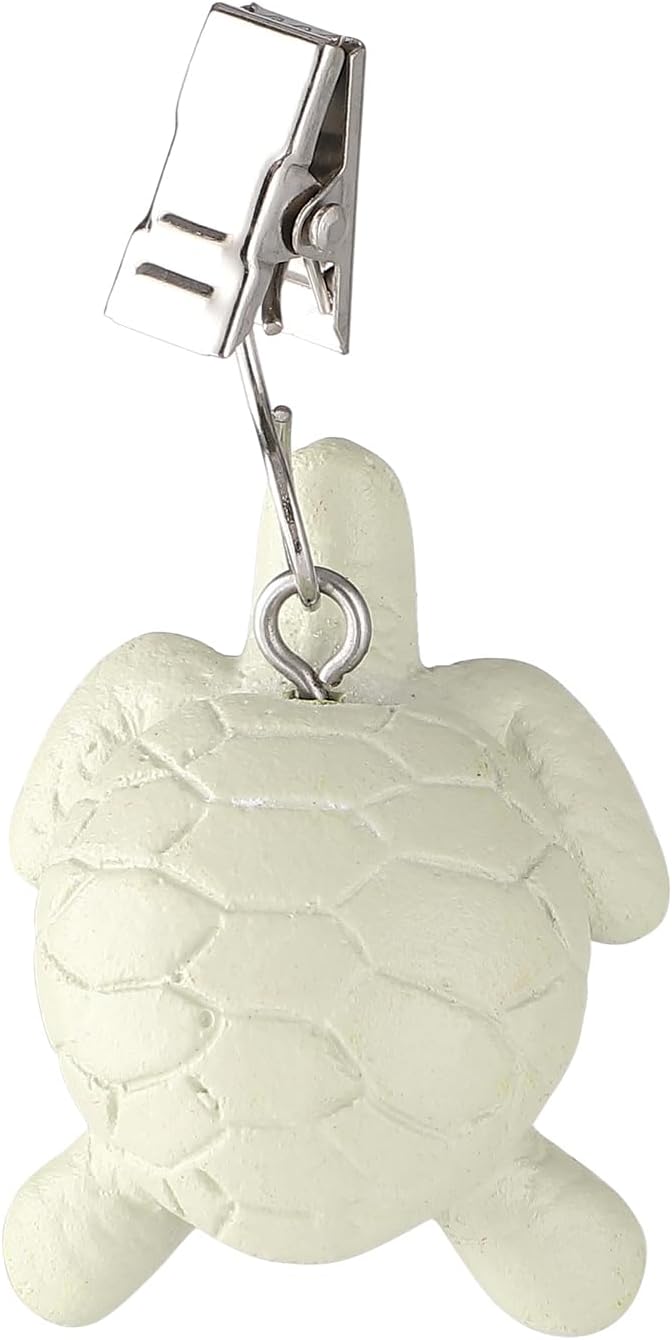 TwoFish Home Set of 4 Turtle Resin Table Cover Tablecloth Weights Clips Turtle Style Handicraft Tablecloth Clips Set of 4