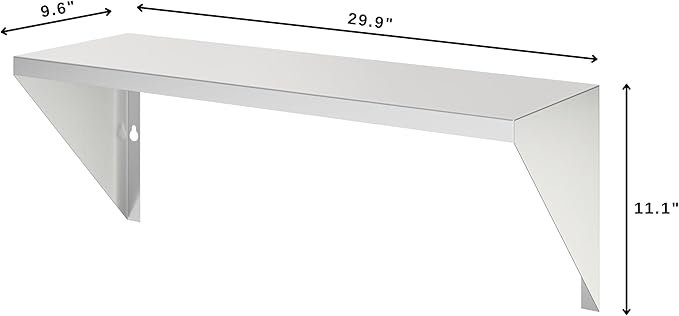 KoolMore 30 in. Front Shelf for Outdoor Commercial BBQ Grill in Stainless-Steel (KM-CG-FS30)