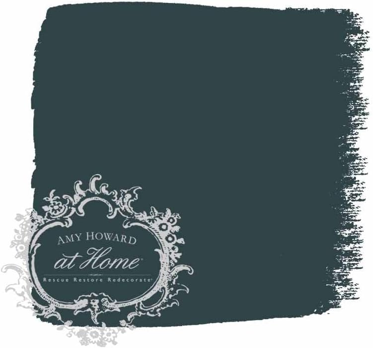 AMY HOWARD AT HOME Chalk-Based One Step Paint for Furniture, Cabinetry, Decor, Finish, and More | No Stripping, Sanding, or Priming | Dark Base | 32 Ounce | Midsummer Nights