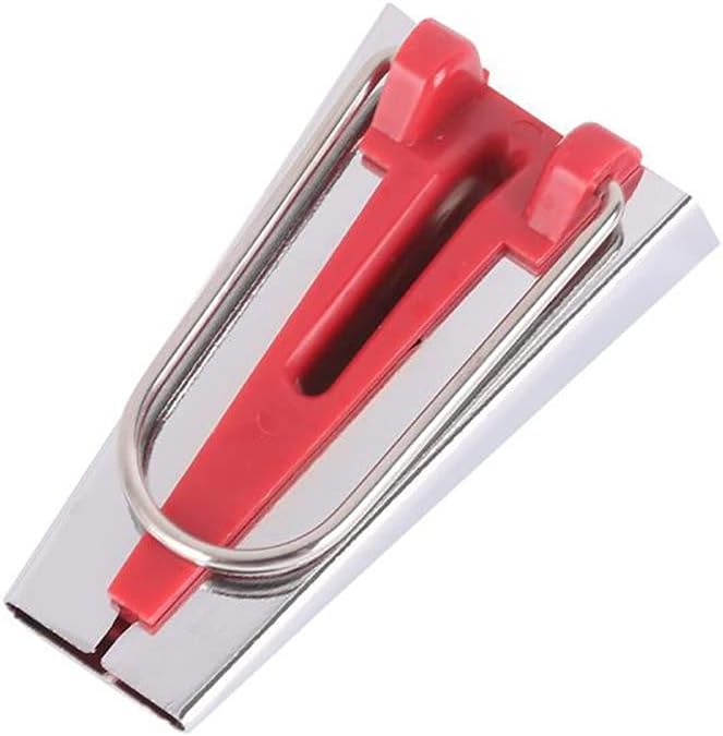 LNKA Bias Tape Maker 4 Size 6MM 12MM 18MM 25MM for Fabric Sewing and Quilting