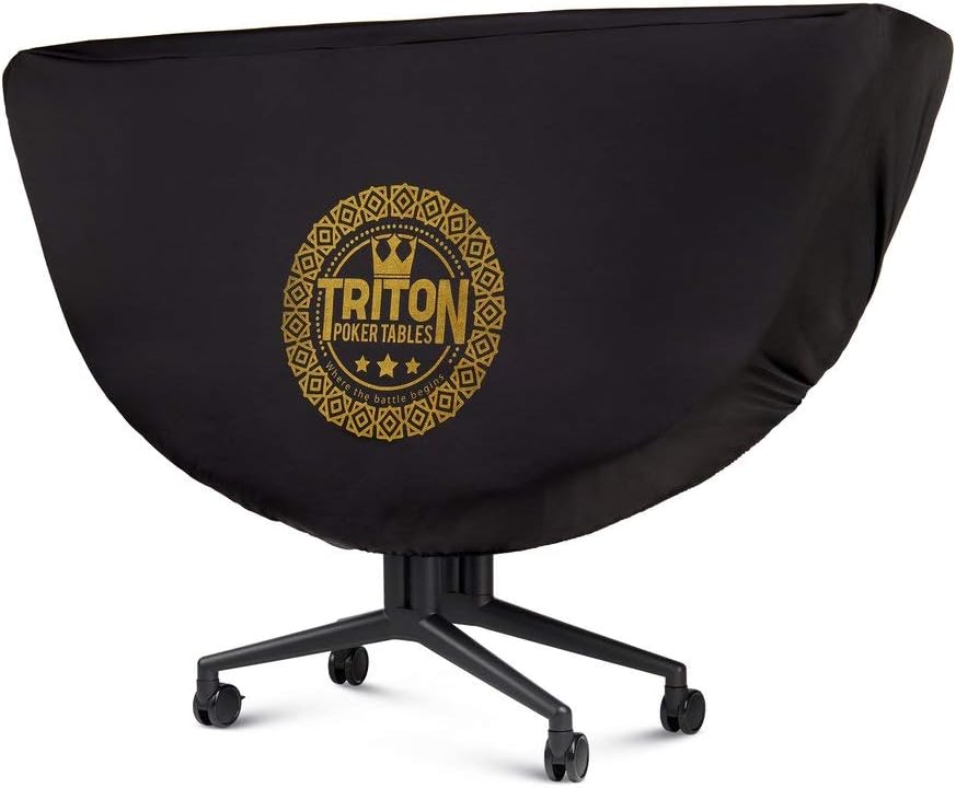 Triton Premium Poker Table for 8 Players - Foldable and Long-Lasting Poker Table, Luxurious Vegas Style Casino Experience at Home