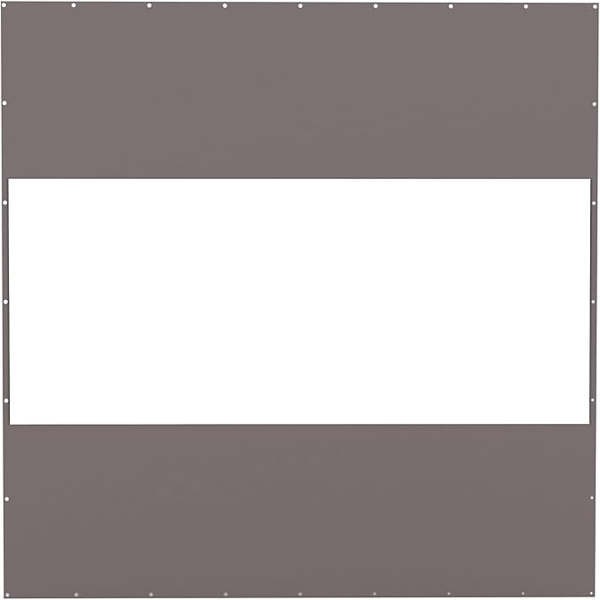 Domi Heavy Duty Outdoor Clear Panel Curtain, 18 oz Waterproof PVC Polyester Curtain, Weather Resistant & Tearproof for Patios, Gazebos, Pergolas, Privacy Screen (10'H x 10'W, Gray)