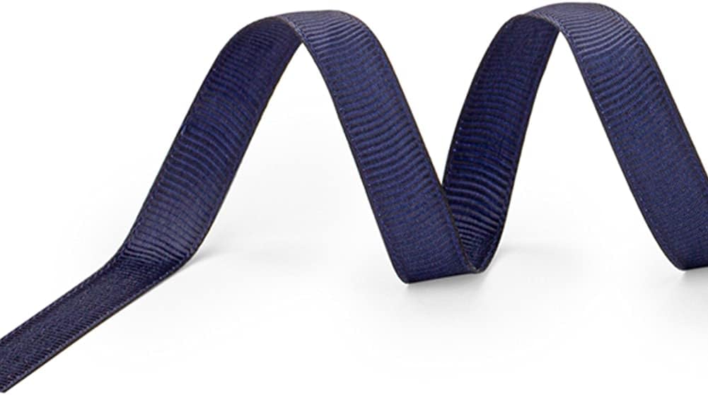 LIUYAXI 3/8" X 50 Yards Solid Navy Blue Grosgrain Ribbon, Perfect for Crafts, Wedding Decor, DIY Hair Accessories, Sewing, Gift Package Wrapping and More