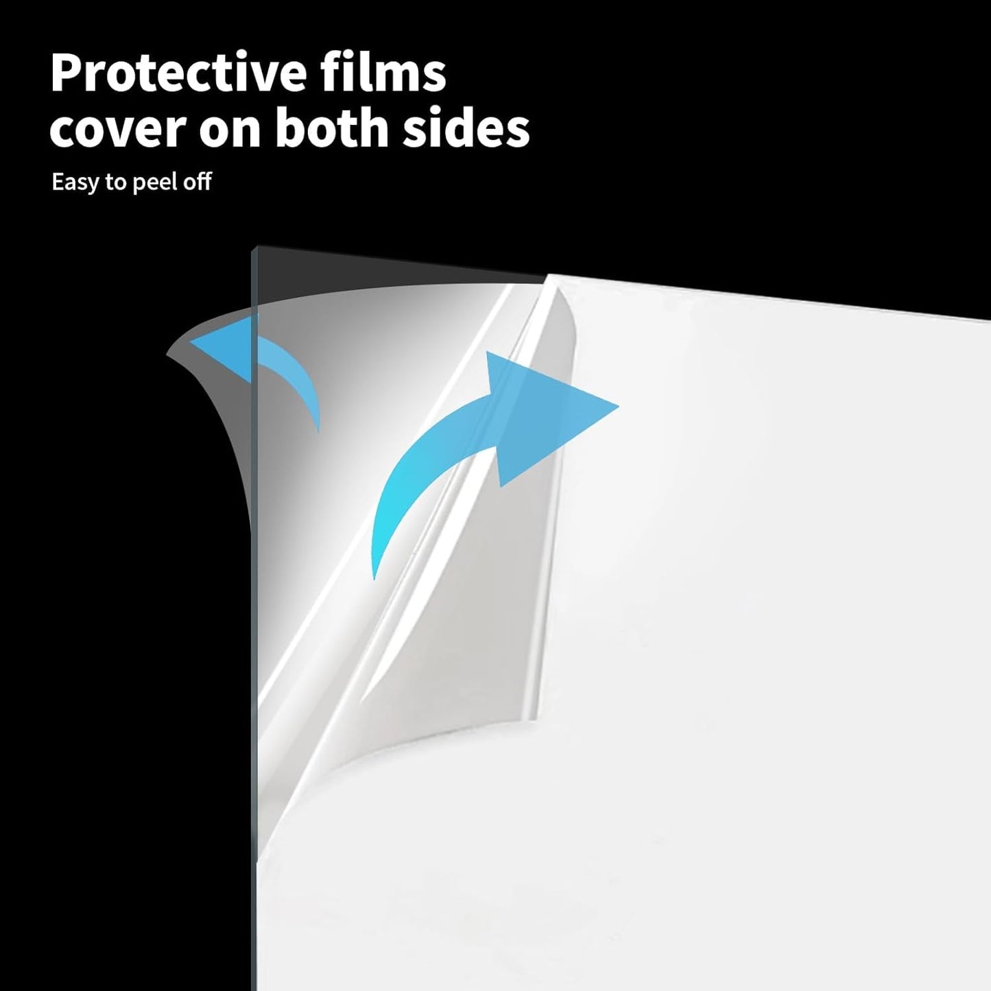 Art3d 5-Pack of 29Γ59" PET/Plexiglass Sheets, Transparent Clear Flexible Plastic Sheet Panels for Craft, Picture Frames, Sign Blank, DIY Display Project