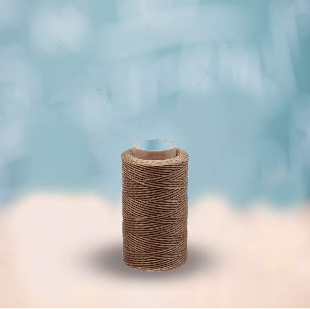 MIUSIE Colorful 284Yards Leather Sewing Waxed Thread-Practical Long Stitching Thread for Leather Craft DIY/Bookbinding/ Shoe Repairing/Leather Projects