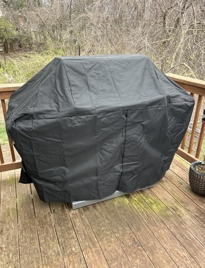 Heavy Duty Grill Cover Fit for Napoleon 61500 Prestige PRO 500 and Prestige 500 Gas BBQ Grills,All Weather Protection Waterproof Cover Black