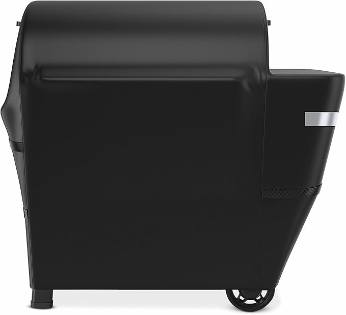 Utheer Grill Cover for Weber Searwood XL 600 Pellet Grill, Heavy Duty 600D Waterproof Fabric Grill Cover for Weber 3400146, Black