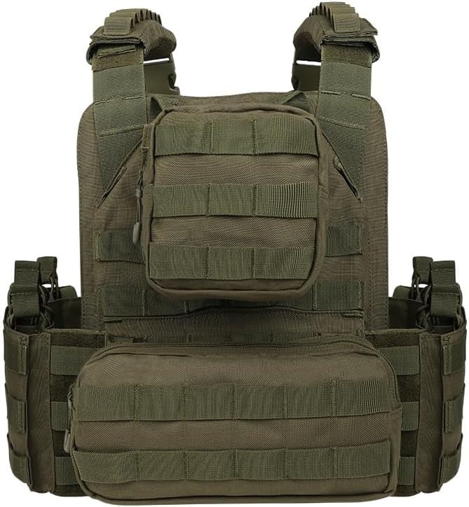 BOMTURN 1000D Tactical Vest for Men Quick Release Modular Vest Adjustable Vest Outdoor