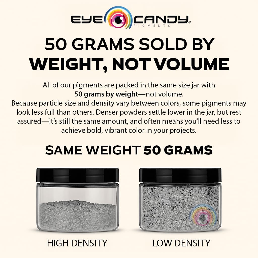 Eye Candy Pigments Premium True Red Mica Powder - Senshi Red (50gr) - for Epoxy, Resin, Soap, Paint, Woodworking, Acrylic Pouring, Bath Bombs, Fishing Lures - DIY Arts and Crafts Additive