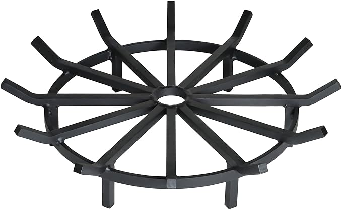 SteelFreak Super Heavy Duty Wagon Wheel Firewood Grate for Fire Pit - Made in The USA (28 Inch)