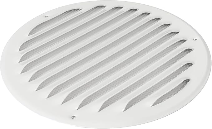 Repa Market 6 Inch (Opening Dimensions) Air Vent Covers/White Galvanized Steel Return Air Grille/AC Vent Cover/Wall or Ceiling HVAC Registers Grilles & Vents for DIY & Home Improvement