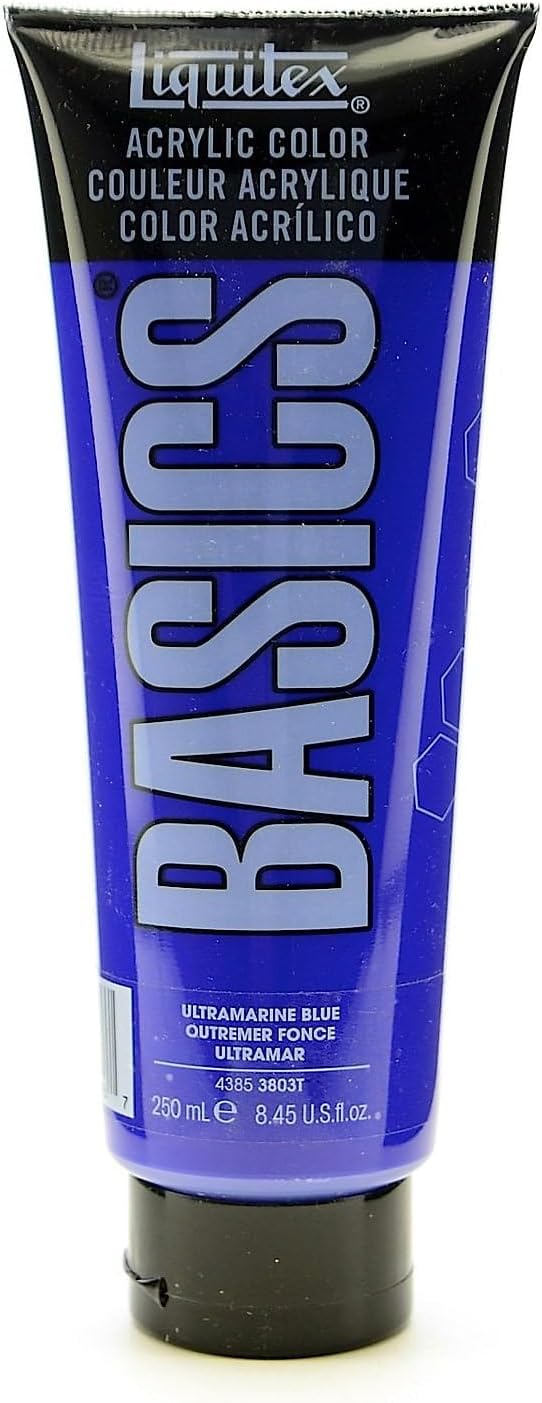 Liquitex BASICS Acrylic Paint, 250ml (8.5-oz) Tube, Ultramarine Blue