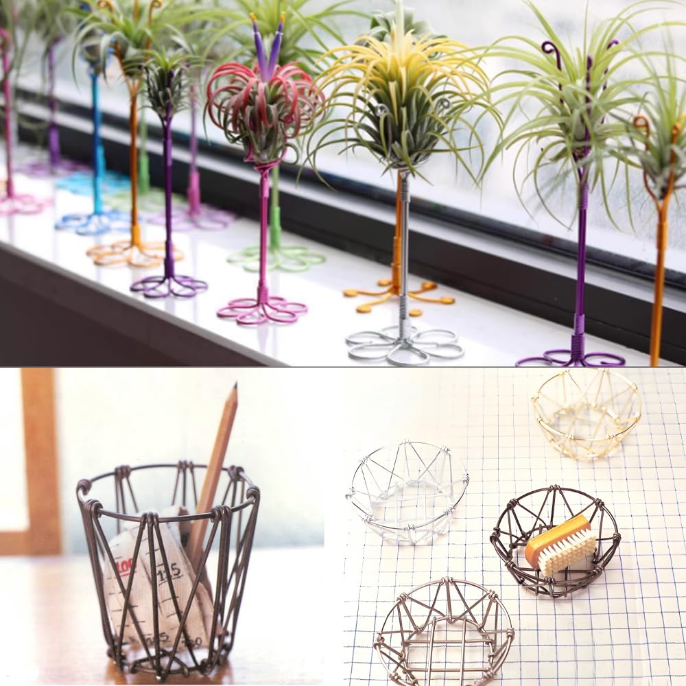 12 Gauge Brown Aluminum Craft Wire (105FT) - Anodized for Jewelry Making, Beading Floral, Plant Gardening, Sculpting & Modeling Craft Wire (Brown #15, 2mm)