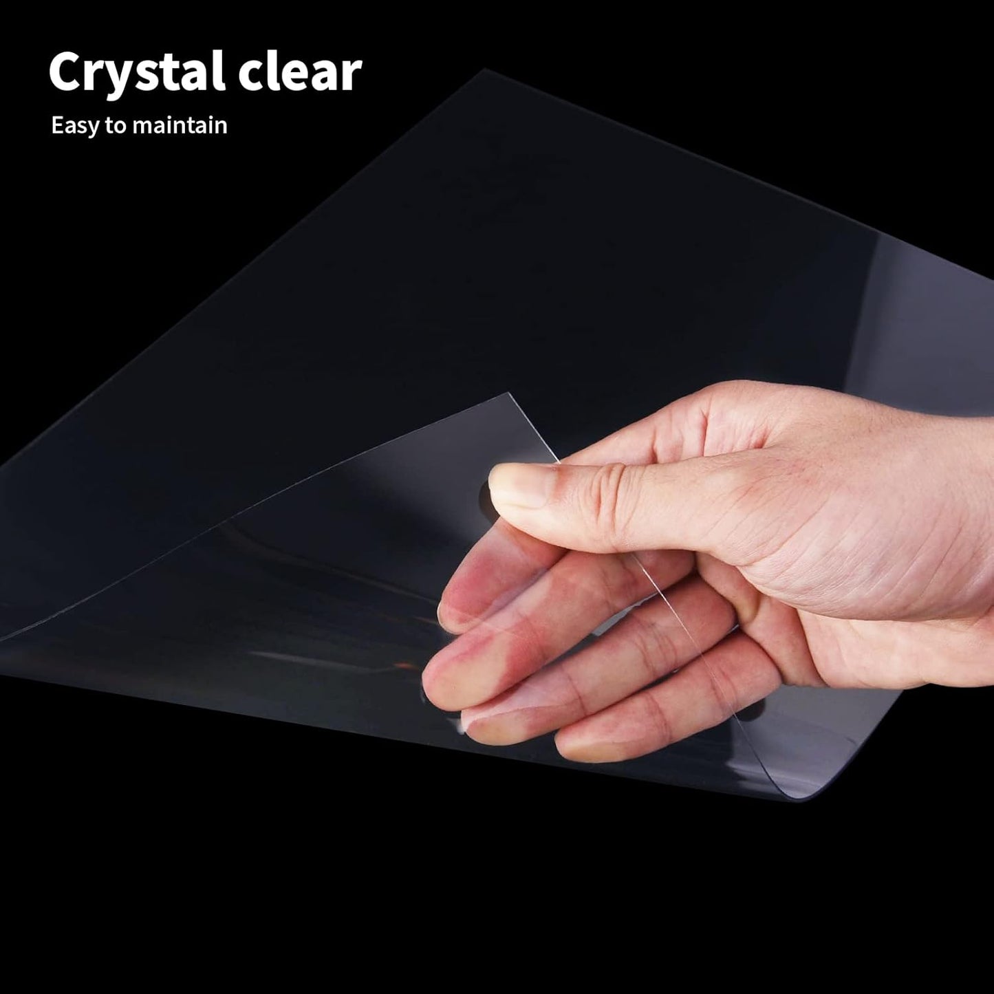 Art3d 10-Pack of 12Γ12" PET/Plexiglass Sheets, Transparent Clear Flexible Plastic Sheet Panels for Craft, Picture Frames, Sign Blank, DIY Display Project