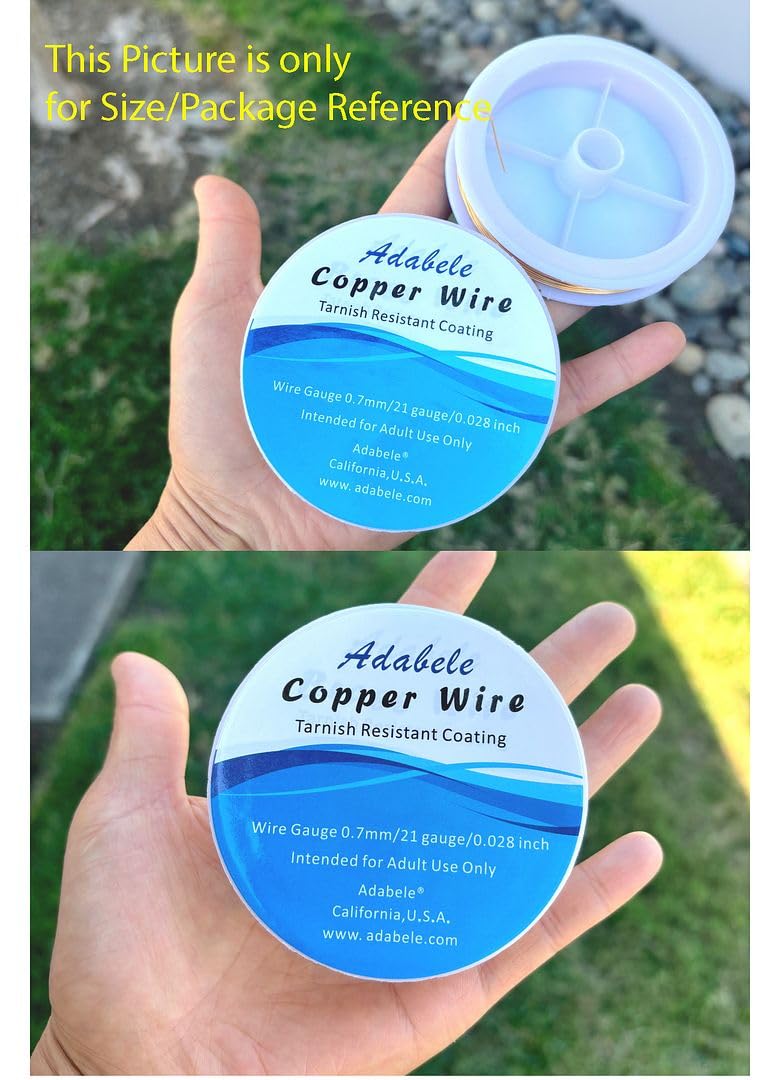 Adabele 32 Feet Premium Tarnish Resistant Round Jewelry Wire Copper Beading Wire Spool Bulk (1mm/18 Gauge) Sterling Silver Plated for DIY Craft Jewelry Making BF285-10