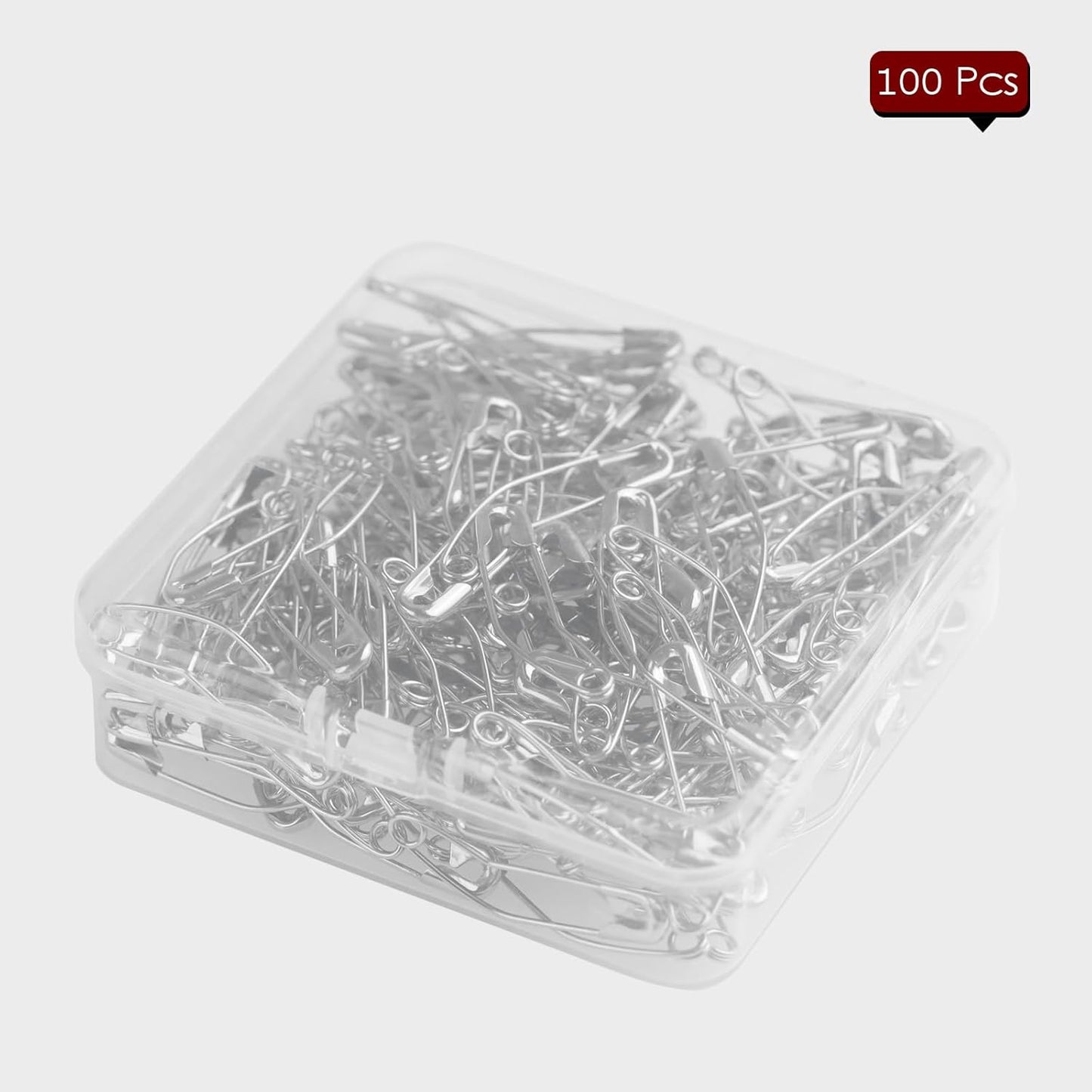 100 Pack Curved Safety Pins for Quilting Basting Pins 54mm/2inch Quilting Safety Pins Stainless Steel Quilting Pins