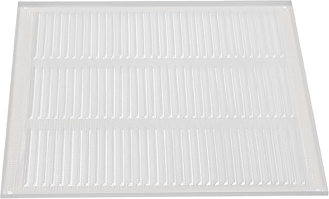 Repa Market 2-Pack 12x12 Inch Air Vent Cover/White Galvanized Steel Louvered Grill Cover with Mesh Screen/Wall or Ceiling Vent/Durable Flush Mount HVAC Register for Indoor and Outdoor Ventilation