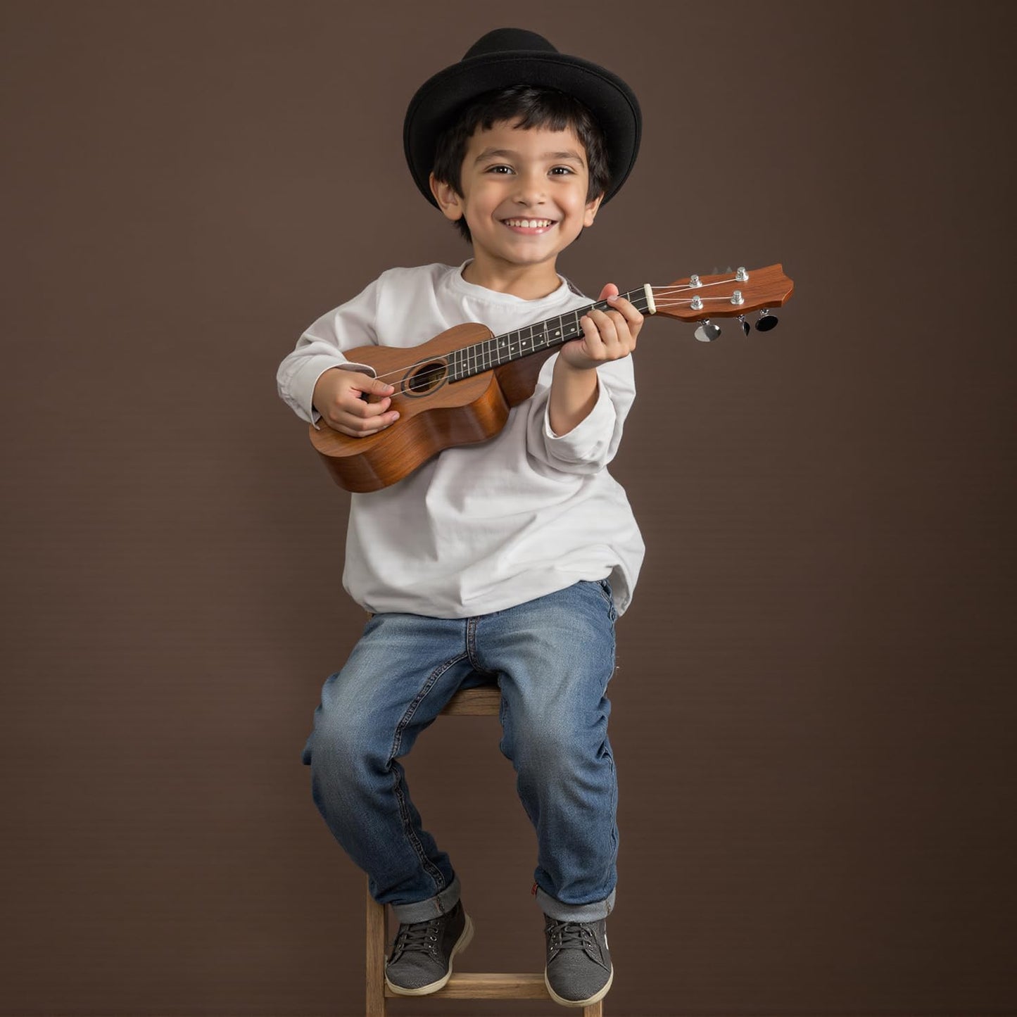 Kate Seamless Paper Backdrop Brown Paper Backdrop Seamless Backdrop Paper Rolls (53''x32.8' Coco Brown)