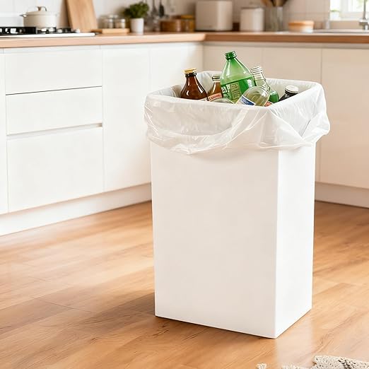 5 Pack Disposable Trash Cans 13 Gallon Reusable Garbage Cans Large Portable Cardboard Recycling Bins for Party Wedding Picnic, (13.5" L x 10.0" W x 21.7" H)