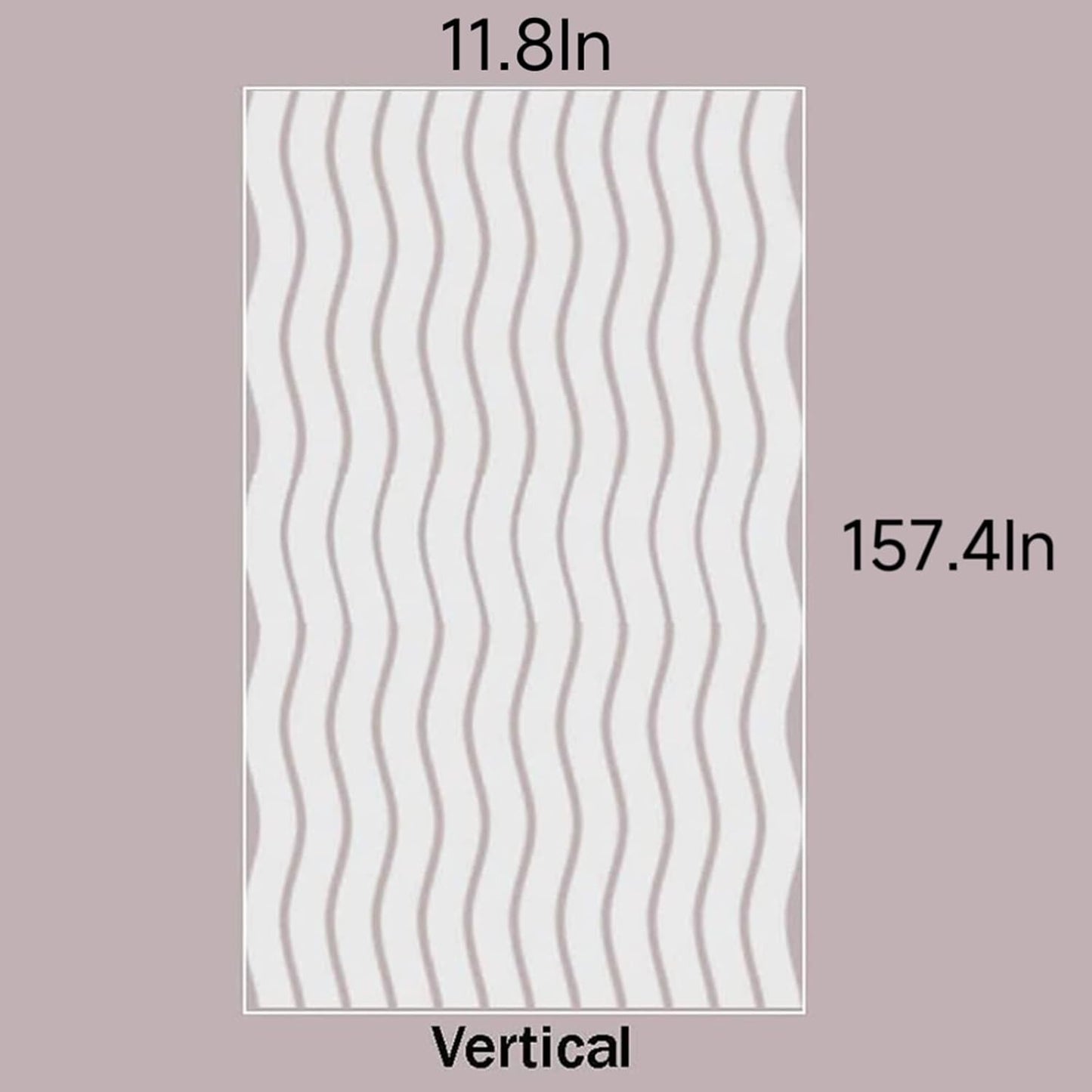 LEMON CLOUD Window Film for Privacy and Light Protection,Non Adhesive Removable Glass Covering Opaque Window Sticker Self Static Cling Vinyl Glass Film for Home Office (11.8 x 157.4 Inch,Wavy)