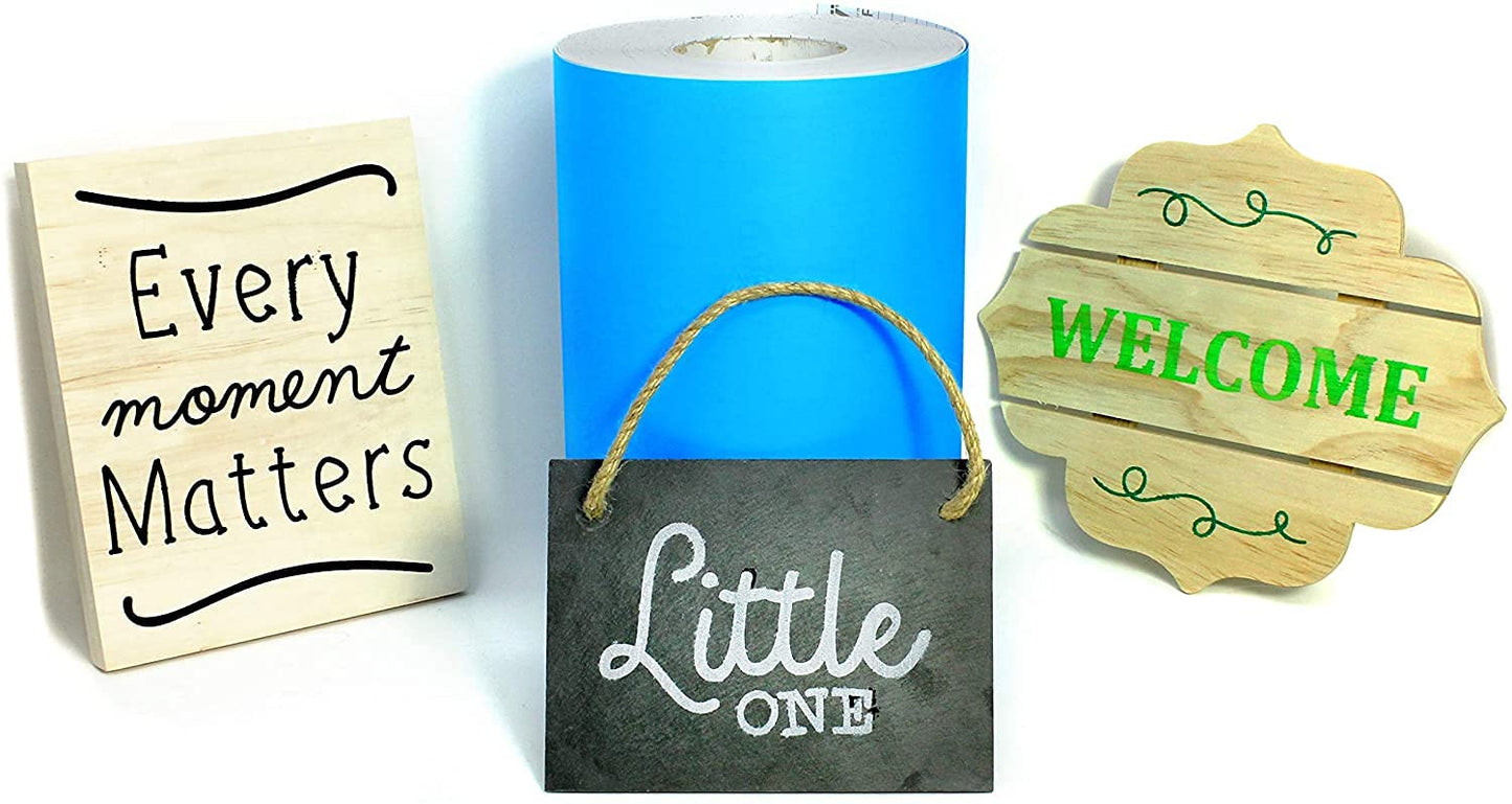 VViViD Blue Stencil Vinyl Masking Film with Anti-Bleed Technology (24" x 28ft)