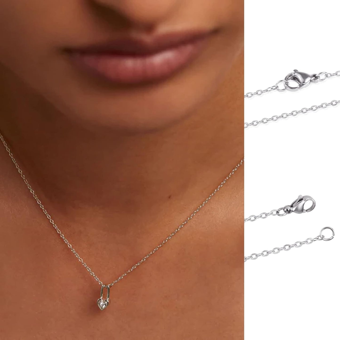 Wholesale 12 PCS Genuine Stainless Steel Fine Cable Chain Necklace Chains Bulk for Jewelry Making (26 Inch(2MM))