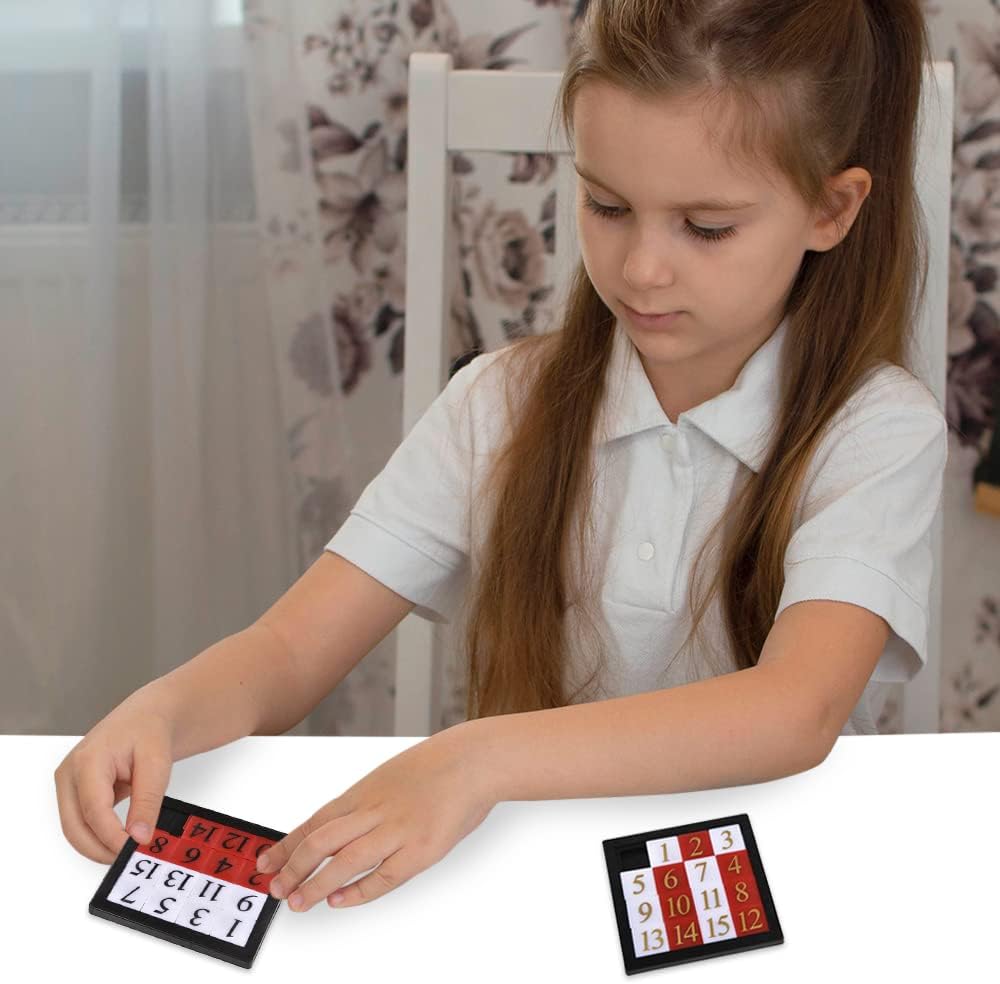 Gamie Slide Puzzles for Kids – Set of 24 Pocket-Sized Hand Puzzle Games, Educational Number Slide Puzzles, Great Party Favors, Goodie Bag Stuffers, Teacher Rewards, and Learning Toys