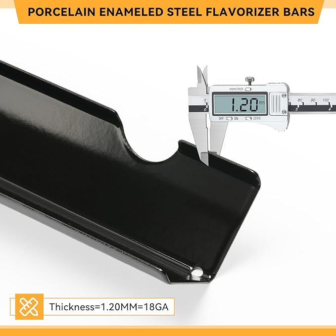 17.1 Inch Porcelain-enameled Flavorizer Bars for Weber Genesis Grill Parts, for GS4 Genesis II/II LX 300, II E-310, II E-315, II E-335, II LX-340 Replacement Parts, 66795, 5 Pcs