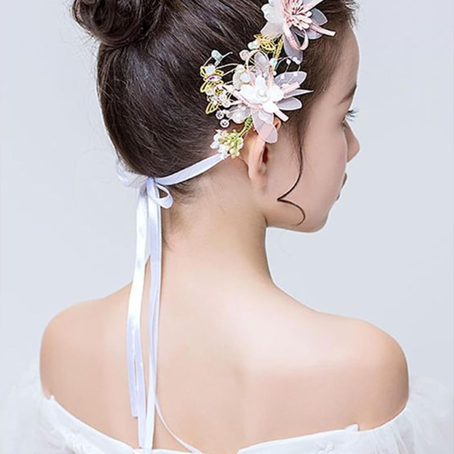 1/4" X 100 Yards Off White Satin Thin Ribbon Solid Color Double Faced Ribbons Perfect for Crafts Wedding Decor Bow Making Arts Sewing and More