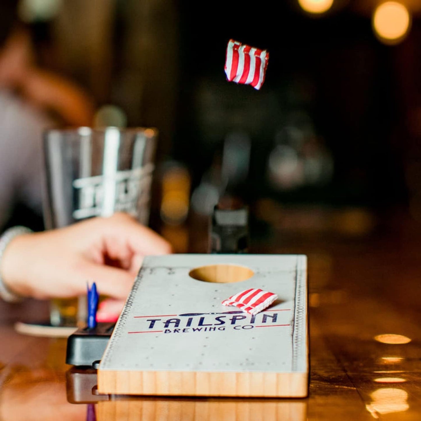 ACA American Cornhole Association Table Top Mini Cornhole Game Set