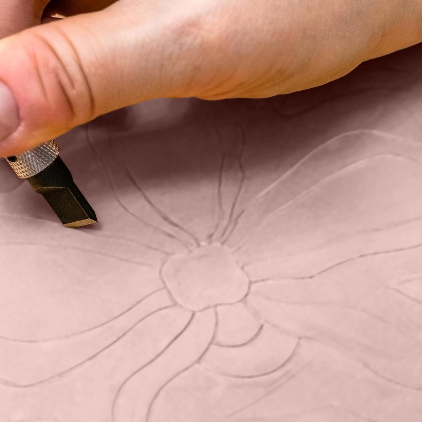 5 PCS Pink A4 Rubber Carving Blocks, 8.3 x 11.8 Inch Large Stamp Carving Blocks, Soft Rubber Stamping Block, Linoleum Blocks for Printmaking, Engraving Crafts