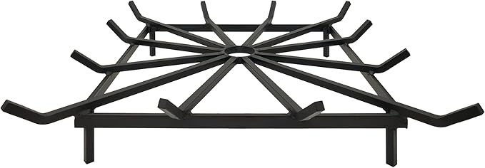 SteelFreak Heavy Duty Square Wheel Fire Pit Grate - Made in The USA (28 x 28 Inch)