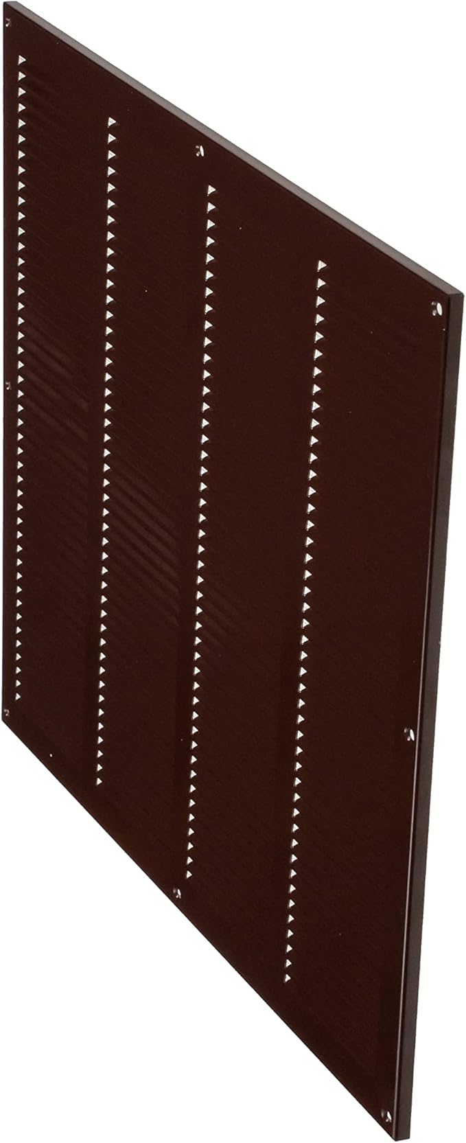 Repa Market Air Vent Cover 16x16 Inch (Outer Dimensions) Brown Galvanized Steel Louvered Grill Cover with Mesh Screen/Wall or Ceiling Vent/HVAC Register for Indoor and Outdoor Ventilation