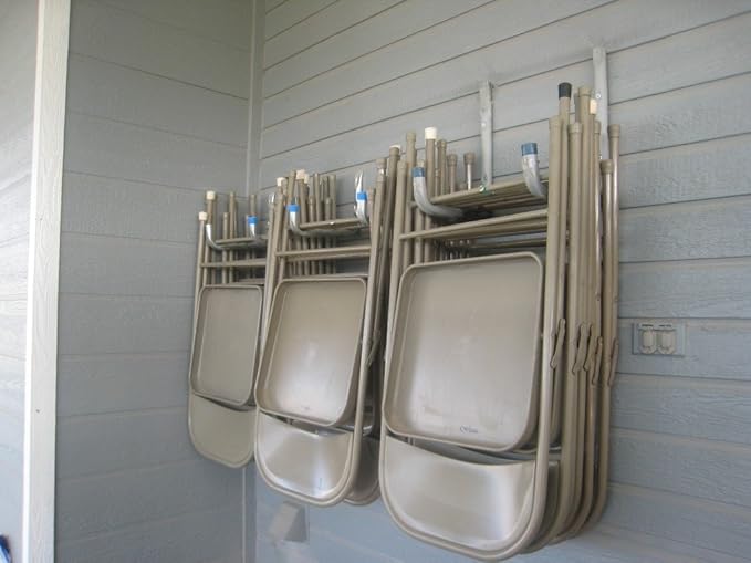 Heavy Duty Utility Garage Storage Hooks, Ladder Storage Hook Wall Mount J Organizer Hangers for Hoses, Garden Tools, Cords, Cables, Toy Bag