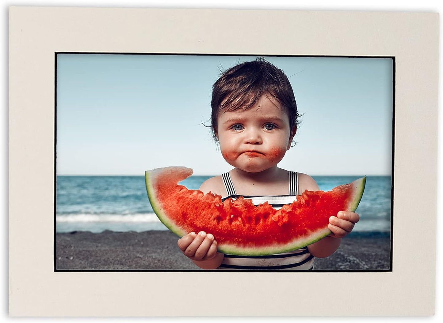 Pack of Ten Acid Free 11x14 Mats Bevel Cut for 8.5x11 Photos - White With Black Core Precut Matboards With Backing Boards and Self Seal Bags for Pictures, Framing - 4-ply Thickness