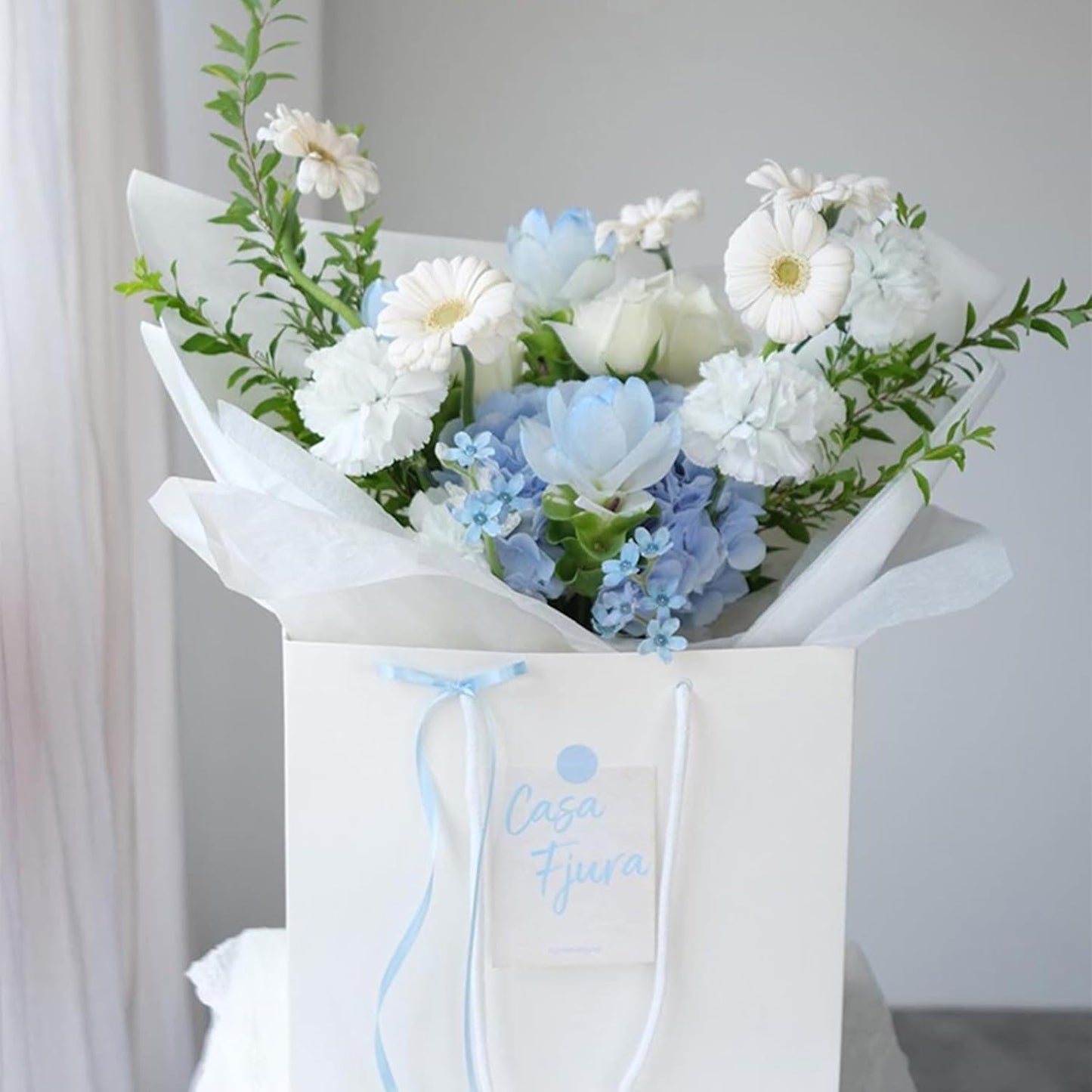 1/4" x 100 Yards Sky Blue Polyester Satin Ribbon Single Faced Bulk Fabric Ribbons for Gift Wrapping, Crafting and DIY Projects, Hair Accessories, Tiny Bows