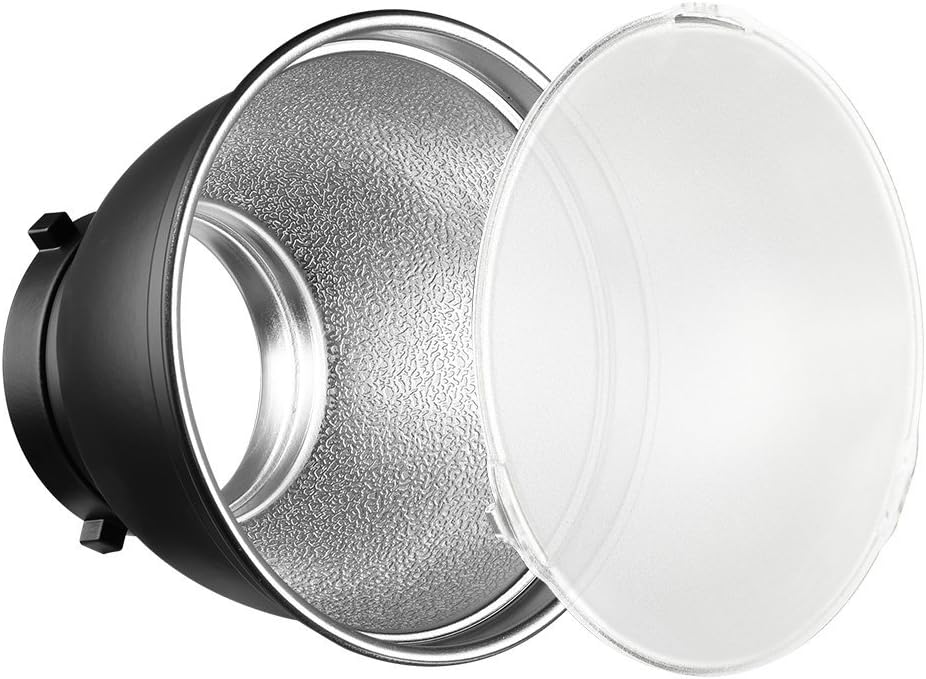 7" Standard Reflector Lamp Shade Dish Diffuser with 20° /40°/ 60° Honeycomb Grid White Soft Cloth for Bowens Mount Studio Strobe Flash Light Speedlite