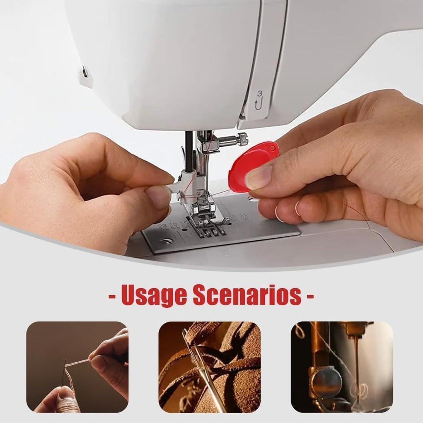 10 Pcs Needle Threader for Hand Sewing,2025 New Upgraded Automatic Sewing Machine Needle Threader Tool,Embroidery Simple Needle Threader,Automatic Threading Aid Needle Threader Tool