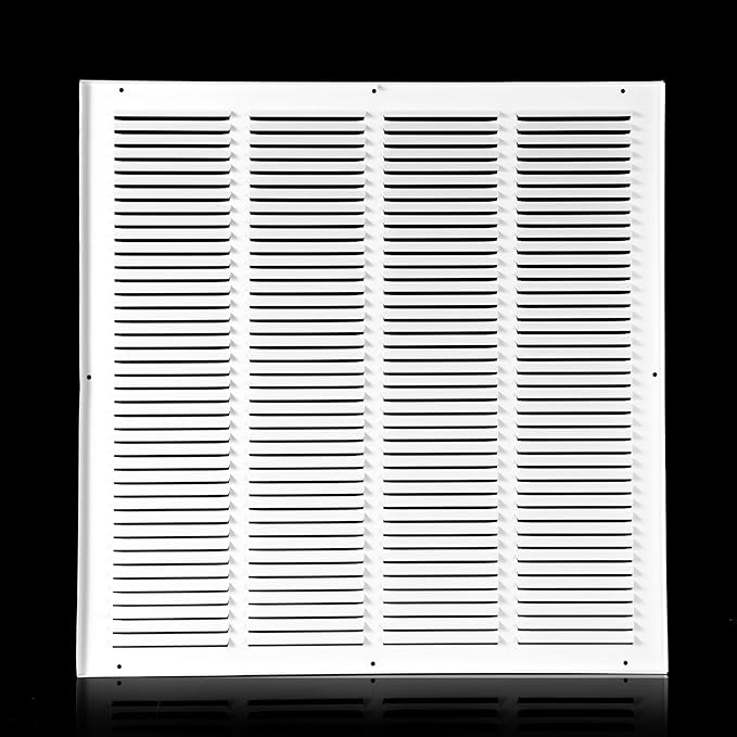 20x20 Return Air Grille(Duct Opening Size),Air Return Vent Cover,Flat Vent Cover,Rejillas De Aire Acondicionado para Casa,Return Air Grilles,Outer Dimensions:21.75"Wx21.75"H(20"Wx20"H, Duct Opening)