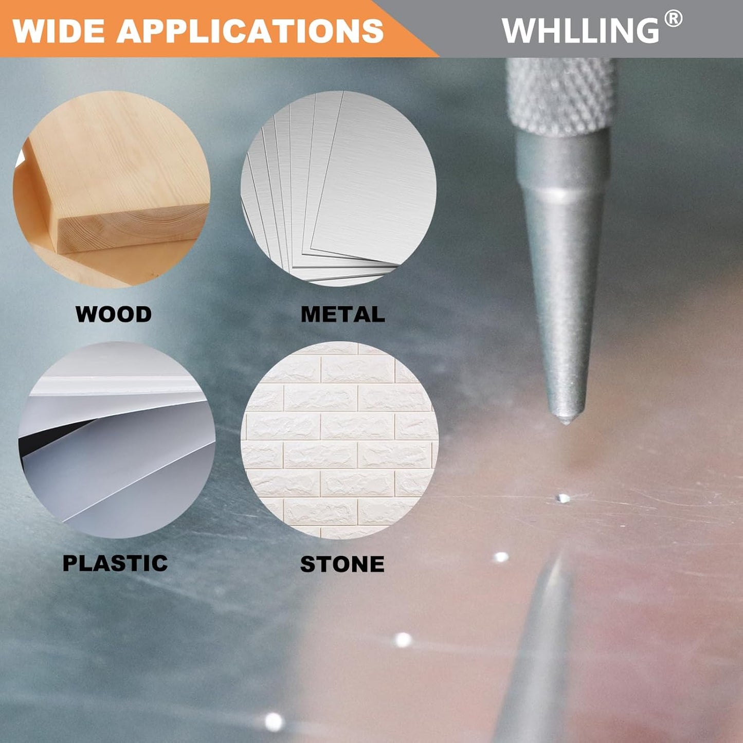 4-Piece Nail Setter Punch and Center Punch Set, Heat Treated Alloy Steel with Knurled Grip Most Commonly Used Sizes for Carpenters Woodworkers