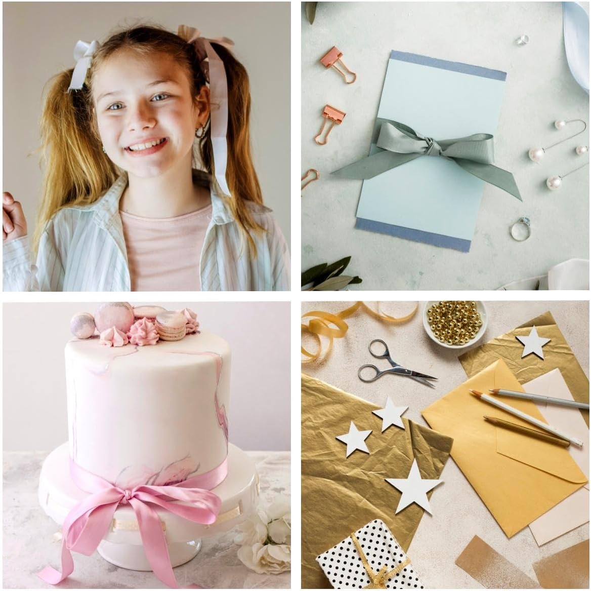 5/8 Inch 100 Yards Satin Ribbon Apple Green, Solid Color Fabric Ribbon for Gift Wrapping, Wedding, Polyester Gift Ribbon for Birthday Party Decoration, Craft, Hair, Floral, Sewing