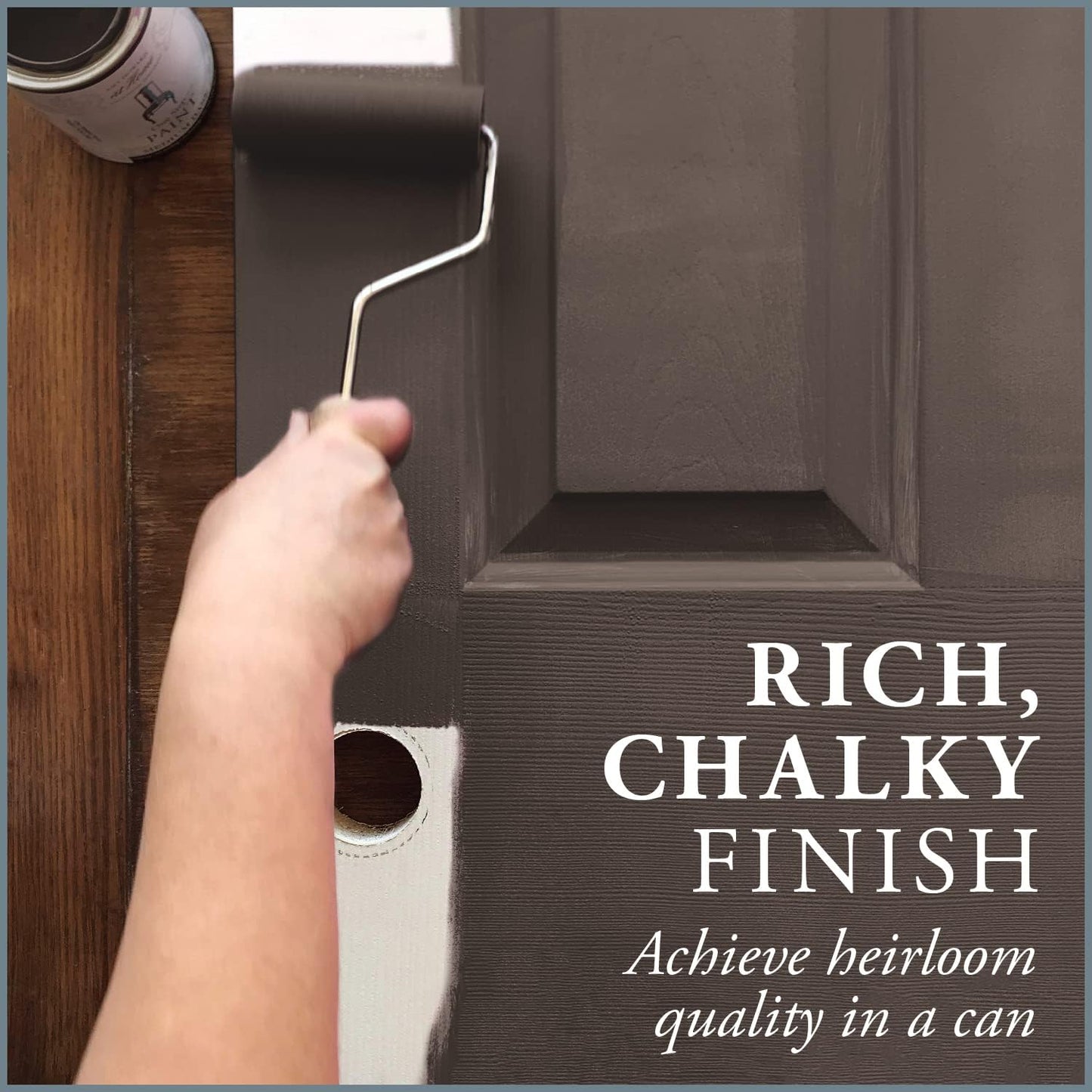 AMY HOWARD AT HOME Chalk-Based One Step Paint for Furniture, Cabinetry, Decor, Finish, and More | No Stripping, Sanding, or Priming | Dark Base | 32 Ounce | Windsor