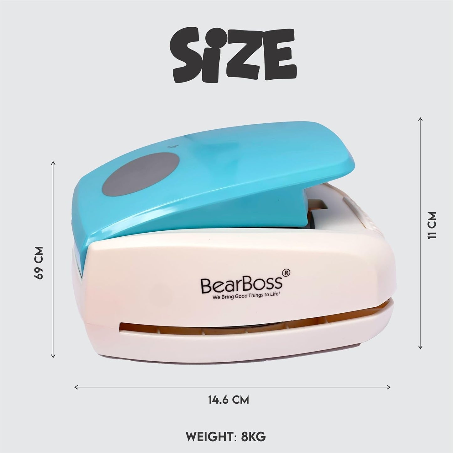 4 Inch Circle Punch, Hole Punch Shapes, Paper Punch Set for Scrapbooking Festival Paper Greeting Card DIY Albums Photos, 200 GSM Weight