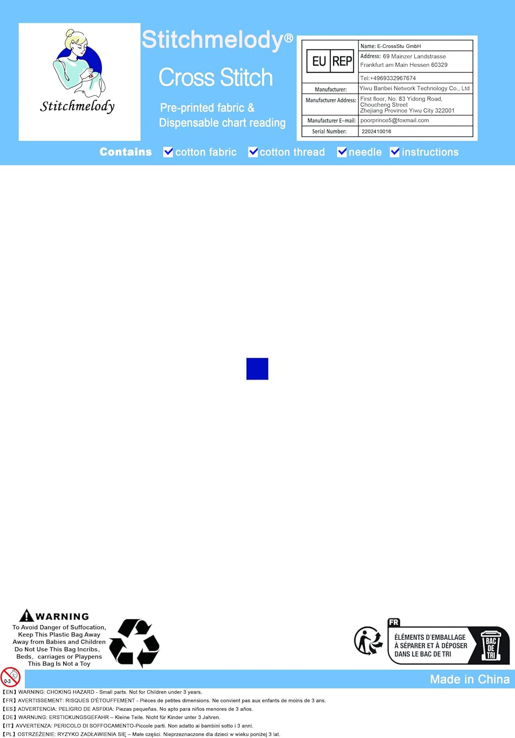 Stitchmelody 14CT Counted Cross Stitch Kits,Unrinted Pattern Embroidery Set-Ancient World Map 20''×16.5''